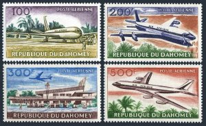Dahomey C20-C23, MNH. Michel 222-225. Air Post 1963. Airplane Boeing 707.