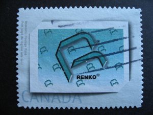 Canada personalized postage RENKO postally used