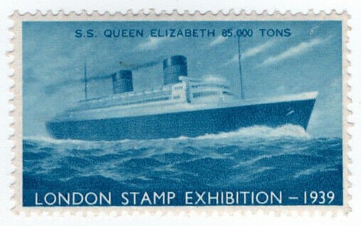 (I.B) Cinderella Collection : Stamp Exhibition 1939 (SS Queen Elizabeth)