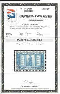 619 Mint,OG,NH... PSE Graded 95 XF-Superb... SMQ $120.00