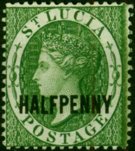 St Lucia 1881 1/2d Green SG23 Fine & Fresh Unused