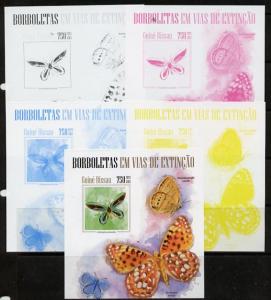 Guinea - Bissau 2013 Butterflies #09 m/sheet - the set of...