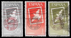 Spain 1961 Sc 987-89 MLH vf