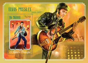 SAO TOME E PRINCIPE 2014 SHEET ELVIS PRESLEY SINGERS MUSIC CINEMA st14608b