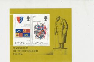 Cayman Islands 1974 Centenary Sir Winston Churchill MNH Stamps Sheet Ref 27128