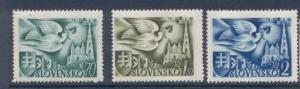 Slovakia 74-6 MNH Bird, St Stephen's Cathedral, Postal Congress