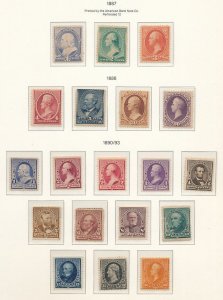 UNITED STATES – PREMIUM MINT COLLECTION 1847-2000 IN 4 KABE ALBUMS – 423217