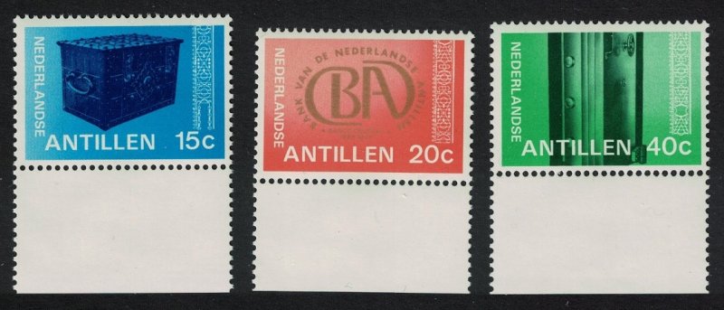 Neth. Antilles 150th Anniversary of Netherlands Antilles' Bank 3v 1978 MNH