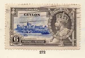 Ceylon 1935 Early Issue Fine Used 6c. 258982