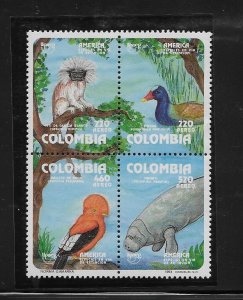 BIRDS - COLOMBIA #C861  MNH