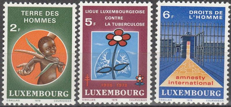 Luxembourg #614-6 MNH F-VF (SU3826)