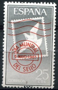 Spain Sc#987 MNH, 25c gray & red, World Stamp Day (1961) (1961)