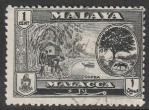 Malaya Malacca Scott 56 - SG50, 1960 Elizabeth II 1c used