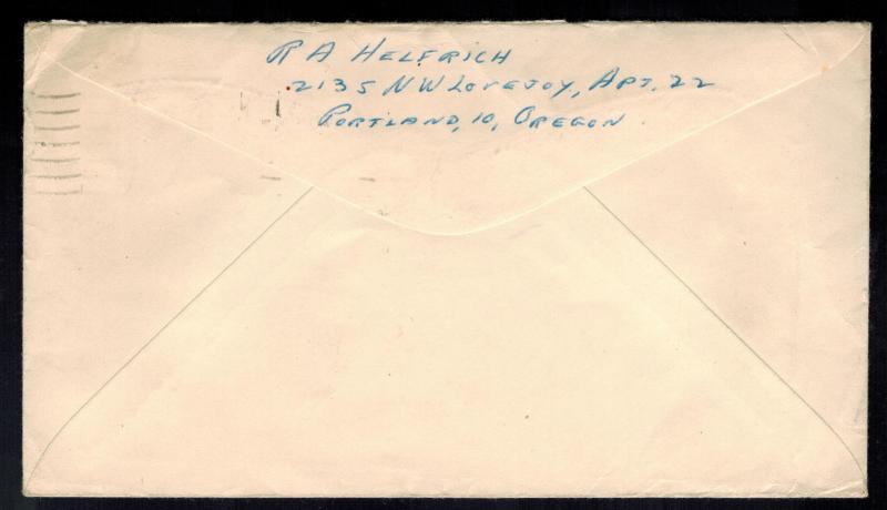 1947 US Special Delivery Cover Portland Oregon to Boston Naval Shipyard