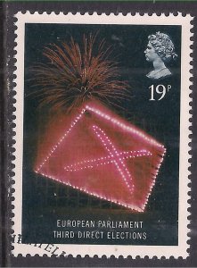 GB 1989 QE2 19p Anniversaries Ballot Paper used Ex Fdc SG 1433  ( C1274 )