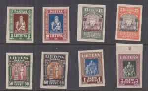 LITHUANIA, 1933 Child Welfare Fund set of 8, imperf., lhm.