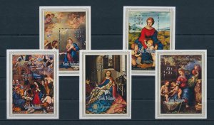 [114550] Cook Islands 1975 Art paintings Christmas Raphael Souvenir Sheets MNH