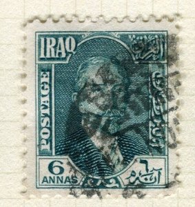 IRAQ; 1931 early Faisal issue fine used Shade of 6a. value