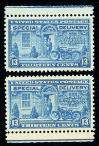 USAstamps Unused XF-S US 1927 Special Delivery Margin Set Scott E17 OG MNH 