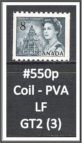 Canada #550p Library Centennial Coil MNH