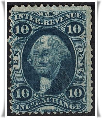 R36c 10¢ Revenue: Inland Exchange (1862-71) CDS