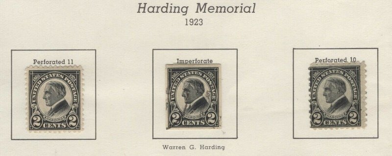 Scott 610 - 612 - W.G.Harding. Set Of 3. MH & Used.  #02 610s3