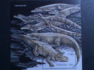 TANZANIA 1996 SC#1470 LOVELY CROCODILES-S/S-MNH-VF  WE SHIP TO WORLD WIDE