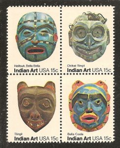 USA   Scott  1837a   Folk Art    MNH  Block