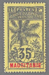 Mauritania (1938) - Scott # 35, Used