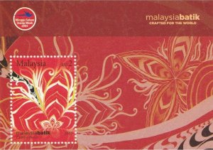 Stamp Week 2005 opt MALAYSIA BATIK Crafted for the World MS SG#MS1307 MNH