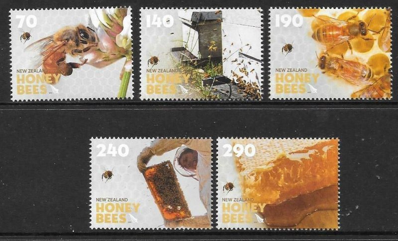 NEW ZEALAND SG3463/7 2013 HONEY BEES MNH