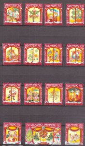 San Marino - 1996 - Mi. 1682-97 (Christmas) - MNH - RB032