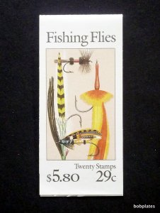 BOBPLATES #BK189 Fishing Flies Complete Booklet Exploded #32224 VF NH SCV=$30