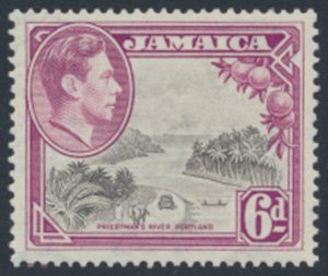 Jamaica  SC# 123 MLH  perf 13½ x 13  see details & scans    