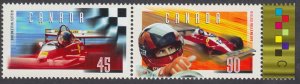 Canada - #1648a Gilles Villeneuve Se-Tenant Pair From Souvenir Sheet - MNH