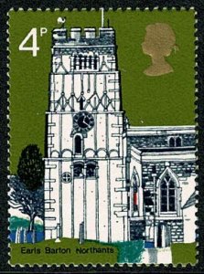 GB 1972 Churches 4p. Missing Phosphor. SG 905y.