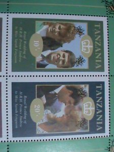 TANZANIA-ROYAL WEDDING -PRINCE ANDREW MNH S/S SHEET-VERY FINE