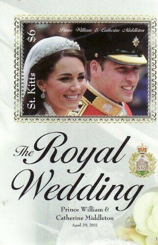 St Kitts - Royal Wedding  Stamp S/S STK1116S