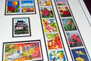 COLOR PRINTED JAPAN PREFECTURES [FURUSATO] 1989-2007 STAMP ALBUM (77 ill.pages)