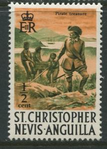 St. KITTS-NEVIS-Scott 206 -Definitives-1970- MNH - Single 1/2c Stamp