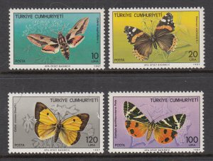 Turkey 2371-2374 Butterflies MNH VF