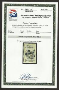 # 1099 MINT NEVER HINGED P.S.E. GRADE 98 RELIGIOUS FREEDOM