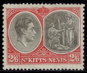 ST KITTS-NEVIS GVI SG76, 2s 6d black & scarlet, M MINT. Cat £32.