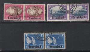 Basutoland # 29-31, World War II Peace Issue, Used, 1/2 Cat.