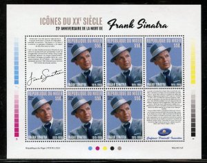 NIGER 2023 25th MEMORIAL OF FRANK SINATRA SHEET MINT NH