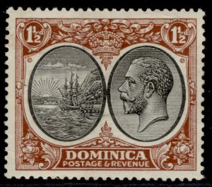 DOMINICA GV SG75, 1½d black & red-brown, M MINT. Cat £15.