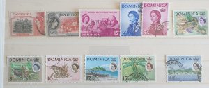 Dominica Selection Of Commemoratives F/Used Condition