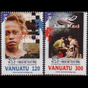 VANUATU 2014 - Scott# 1073-4 Theater Fest. 120-300v NH