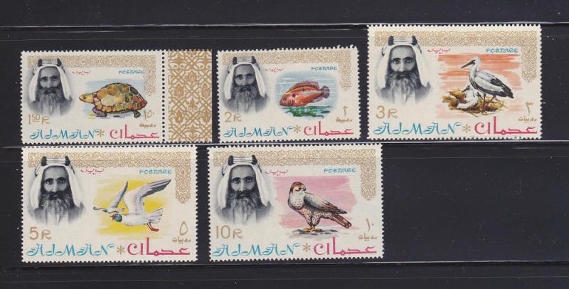Ajman 14-18 MNH Animals