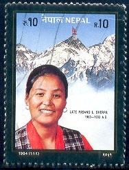 First Nepali Woman, Climb Summit Mt. Everest, Nepal SC#544